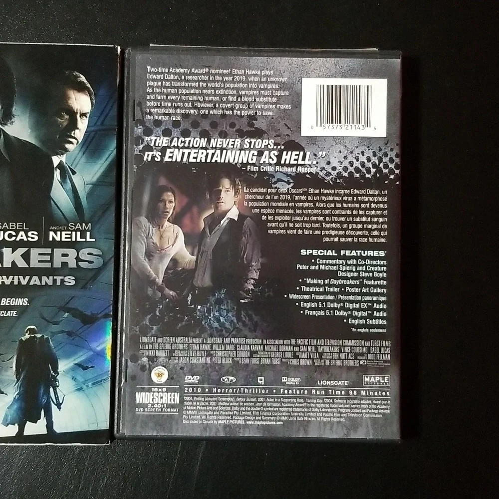 4/$20 DayBreakers DVD - Picture 2 of 3